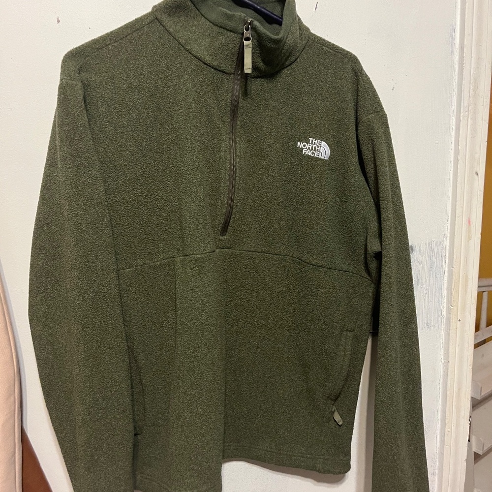 Gray Half zip men's North Face pullover size large